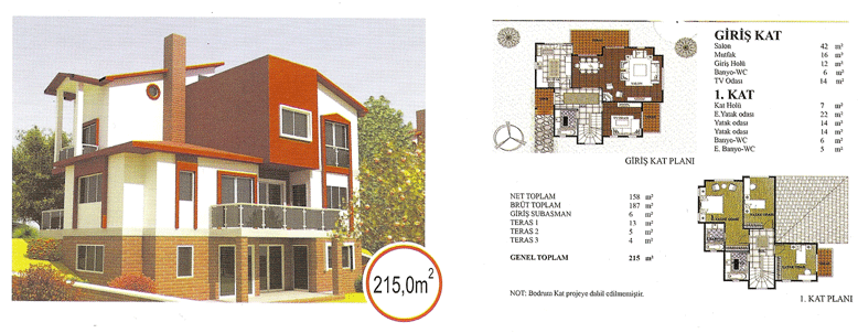 elik ev 215 m2 dublex